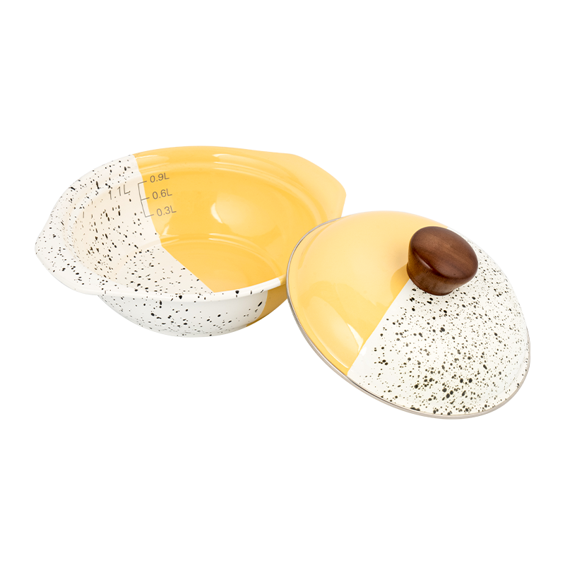 หม้อรูปตัววีเคลือบฟัน