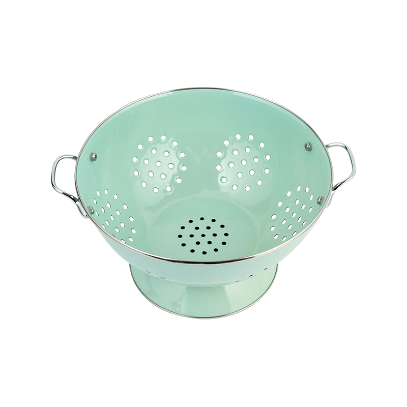 ตะกร้าผลไม้เคลือบฟันโบราณ