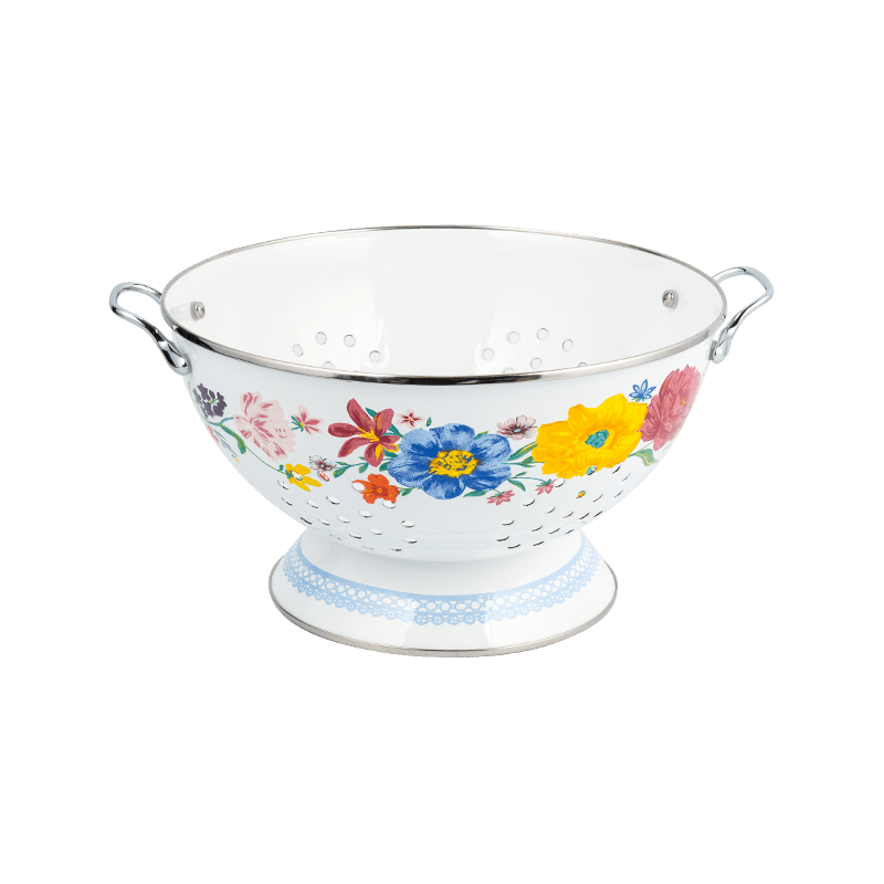 ตะกร้าผลไม้เคลือบฟันโบราณ