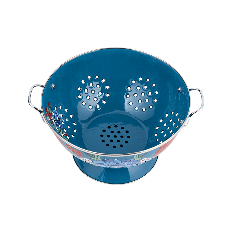 ตะกร้าผลไม้เคลือบฟันโบราณ