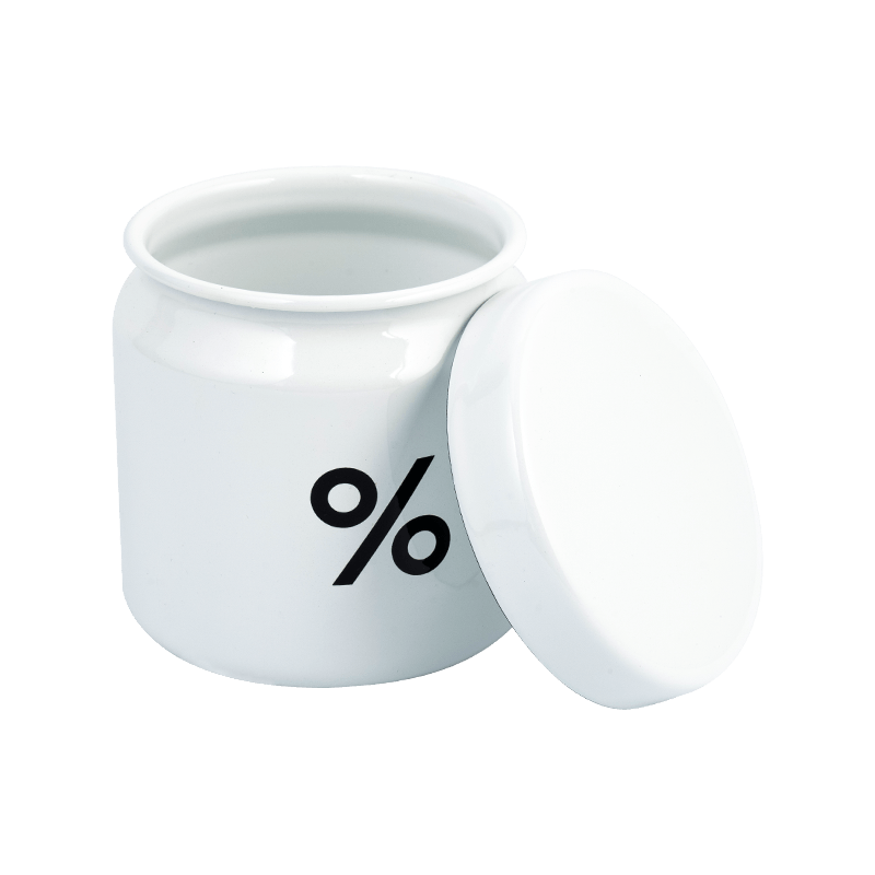 ขวดกาแฟเคลือบฟัน