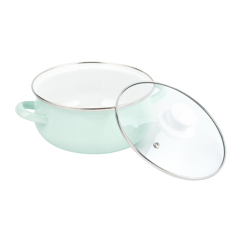 673D-5 color enamel stockpot พิมพ์