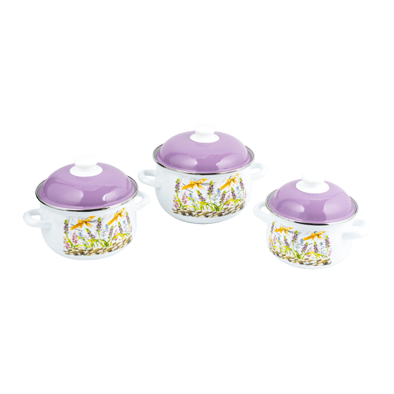 806D-5 สแตนเลสกลม RIM Stockpot Simmer Enamel Pot