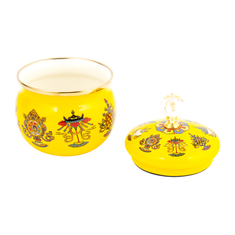 ขวดน้ำตาลเคลือบฟัน 9 ซม.