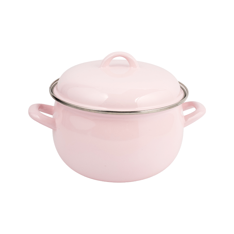 806D-5 สแตนเลสกลม RIM Stockpot Simmer Enamel Pot