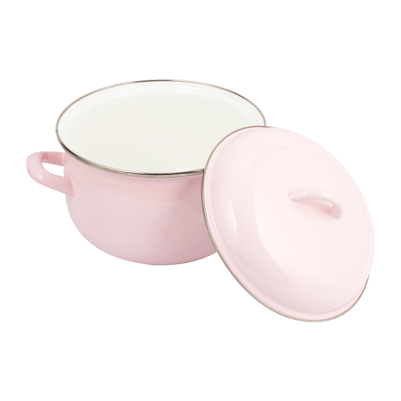 806D-5 สแตนเลสกลม RIM Stockpot Simmer Enamel Pot