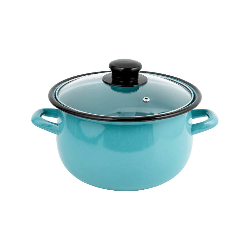 806D-5 สแตนเลสกลม RIM Stockpot Simmer Enamel Pot